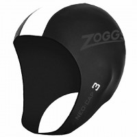 Шапка для тріатлону Zoggs Neo Cap чорно-біла L/XL 3431