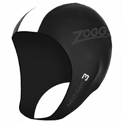 Шапка для триатлона Zoggs Neo Cap черно-белая L/XL 3431