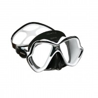 Маска для дайвінгу Mares X-Vision Ultra чорно-біла 5591