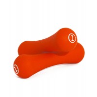 Гантели неопреновые пара LiveUp NEOPRENE DUMBBELL, 2х1кг, красный 590