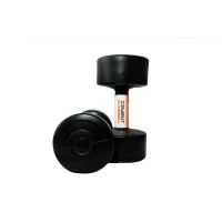 Гантелі пластикові пара LiveUp CEMENT DUMBELL, 2х5кг, чорний 564
