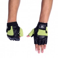 Перчатки для тренировок LiveUp TRAINING GLOVES, L/XL, черный/зеленый 696