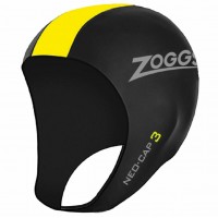 Шапка для тріатлону Zoggs Neo Cap чорно-жовта L/XL 3432