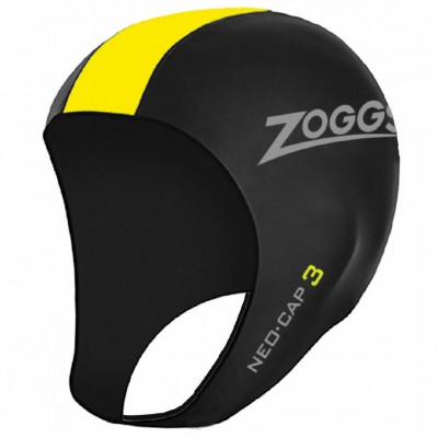 Шапка для триатлона Zoggs Neo Cap черно-желтая S/M 3433