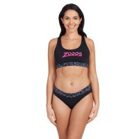 Купальник раздельный для бассейна Zoggs Actionback 2 Piece черный женский 42 3288