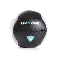 М'яч для кросфіту LivePro WALL BALL, 12кг, чорний/сірий 878