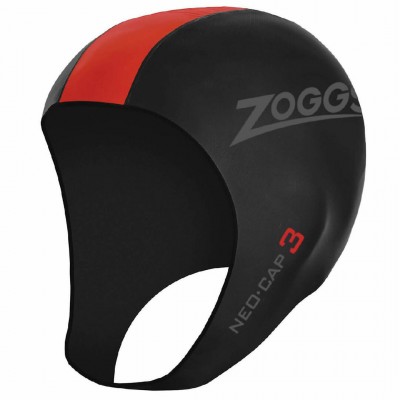 Шапка для триатлона Zoggs Neo Cap черно-красная S/M 3435