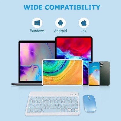 Нова міні Клавіатура та миша Bluetooth + 2.4 ГГц, Розкладка русс та Англійська